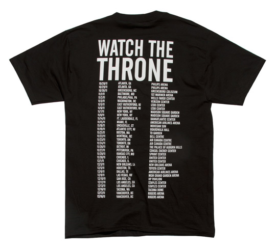 Watch The Throne Tour T-Shirts by Riccardo Tisci Available |
